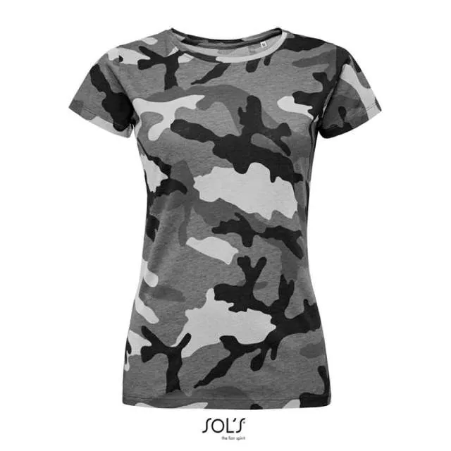 Tricou cu guler rotund pentru dama - Sol'S Camo