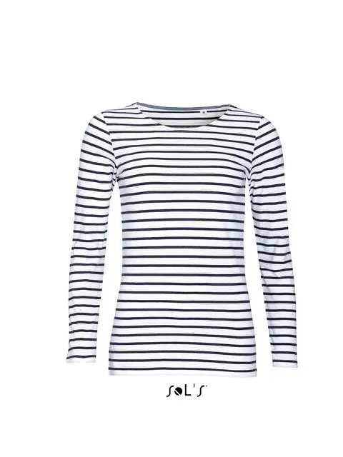 Tricou cu mânecă lungă damă SOL'S Marine SO01403 · 150 g/m², bumbac