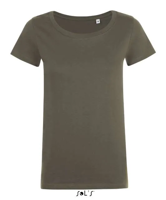Tricou cu guler rotund pentru dama - Sol'S Mia