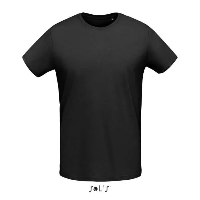 Tricou pentru barbati, din jerseu, cu decolteu rotund - Sol'S Martin Men