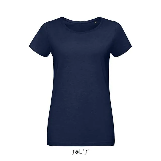 Tricou pentru dama, din jerseu, cu decolteu rotund - Sol'S Martin Women