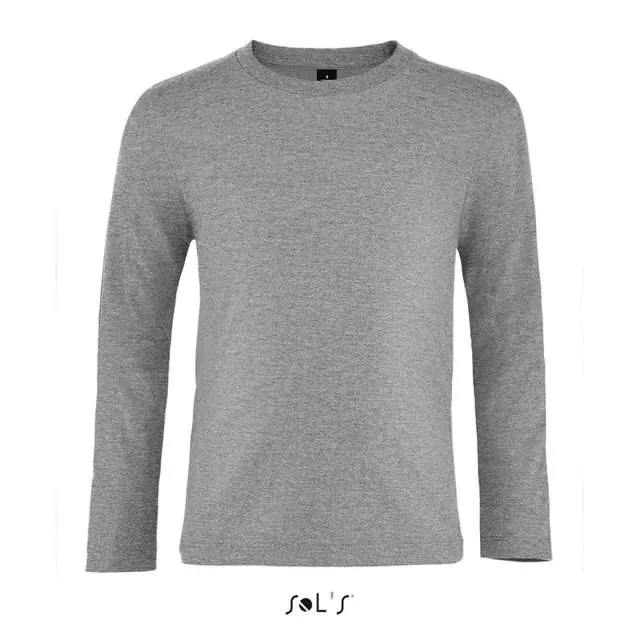 Tricou cu mânecă lungă copii SOL'S Imperial LSL SO02947 · 190 g/m², bumbac