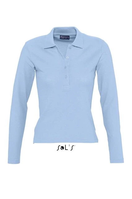 Tricou polo pentru dama, cu maneca lunga - Sol's Podium