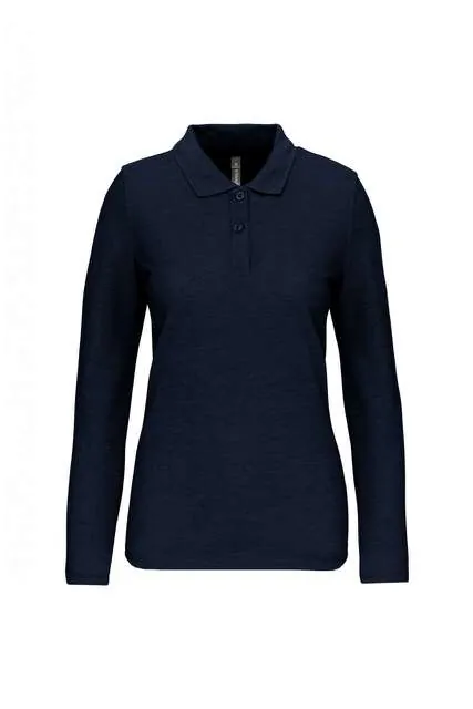 Tricou polo cu mânecă lungă damă Designed To Work WK277 · 200 g/m², bumbac / poliester