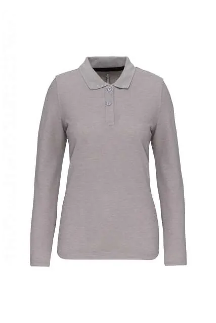Tricou polo cu mânecă lungă damă Designed To Work WK277 · 200 g/m², bumbac / poliester