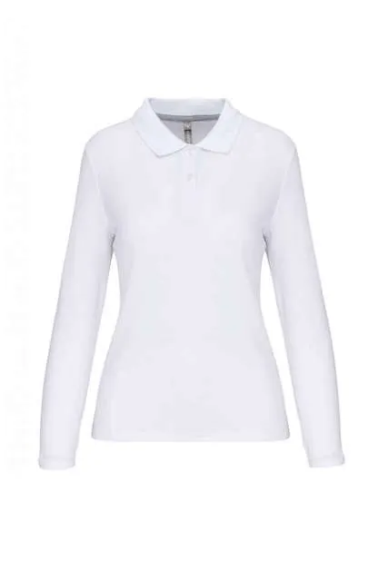 Tricou polo cu mânecă lungă damă Designed To Work WK277 · 200 g/m², bumbac / poliester