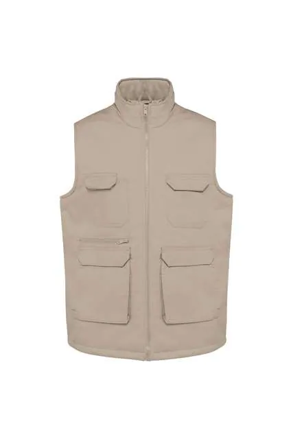Vestă matlasată Designed To Work Padded Multi-Pocket Polycotton WK607 · 190 g/m², bumbac / poliester