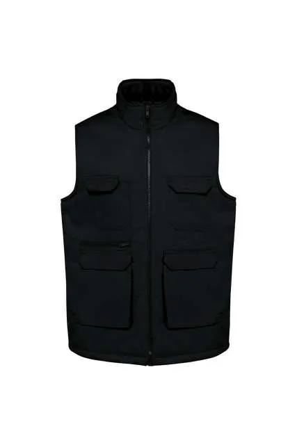 Vestă matlasată Designed To Work Padded Multi-Pocket Polycotton WK607 · 190 g/m², bumbac / poliester
