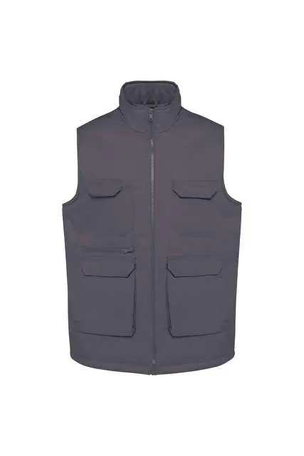 Vestă matlasată Designed To Work Padded Multi-Pocket Polycotton WK607 · 190 g/m², bumbac / poliester