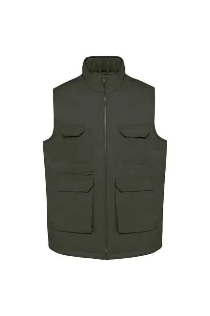 Vestă matlasată Designed To Work Padded Multi-Pocket Polycotton WK607 · 190 g/m², bumbac / poliester