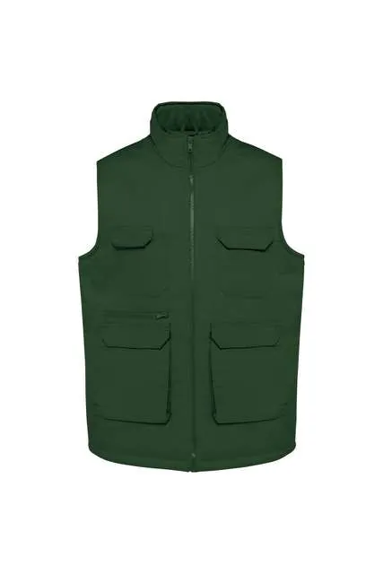 Vestă matlasată Designed To Work Padded Multi-Pocket Polycotton WK607 · 190 g/m², bumbac / poliester