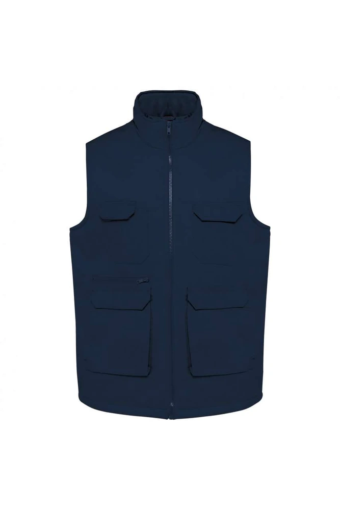 Vestă matlasată Designed To Work Padded Multi-Pocket Polycotton WK607 · 190 g/m², bumbac / poliester