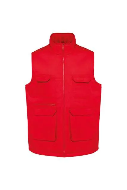 Vestă matlasată Designed To Work Padded Multi-Pocket Polycotton WK607 · 190 g/m², bumbac / poliester