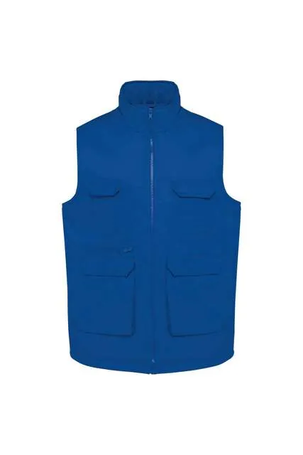 Vestă matlasată Designed To Work Padded Multi-Pocket Polycotton WK607 · 190 g/m², bumbac / poliester
