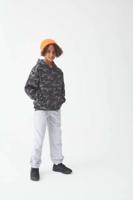 Hanorac cu glugă copii Just Hoods Camo AWJH014J · 280 g/m², bumbac / poliester