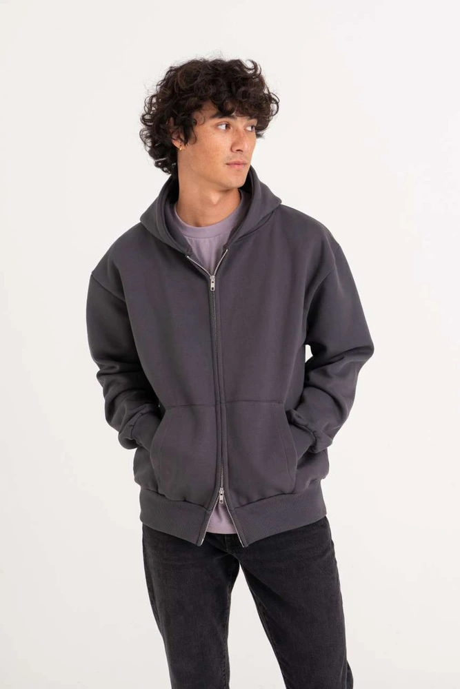 Hanorac cu fermoar oversize Just Hoods Signature Heavyweight Zoodie AWJH125 · 440 g/m²