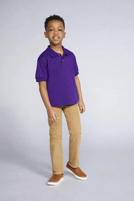 Tricou polo copii Gildan Dryblend GIB8800 · 203 g/m², bumbac / poliester