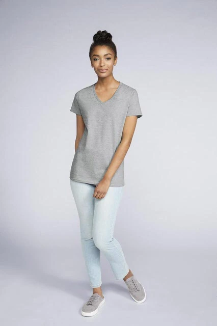 Tricou damă Gildan Premium Cotton GIL4100V · 185 g/m², bumbac