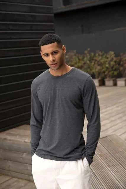 Tricou cu mânecă lungă bărbați Just Ts Tri-Blend JT002 · 160 g/m², bumbac / poliester