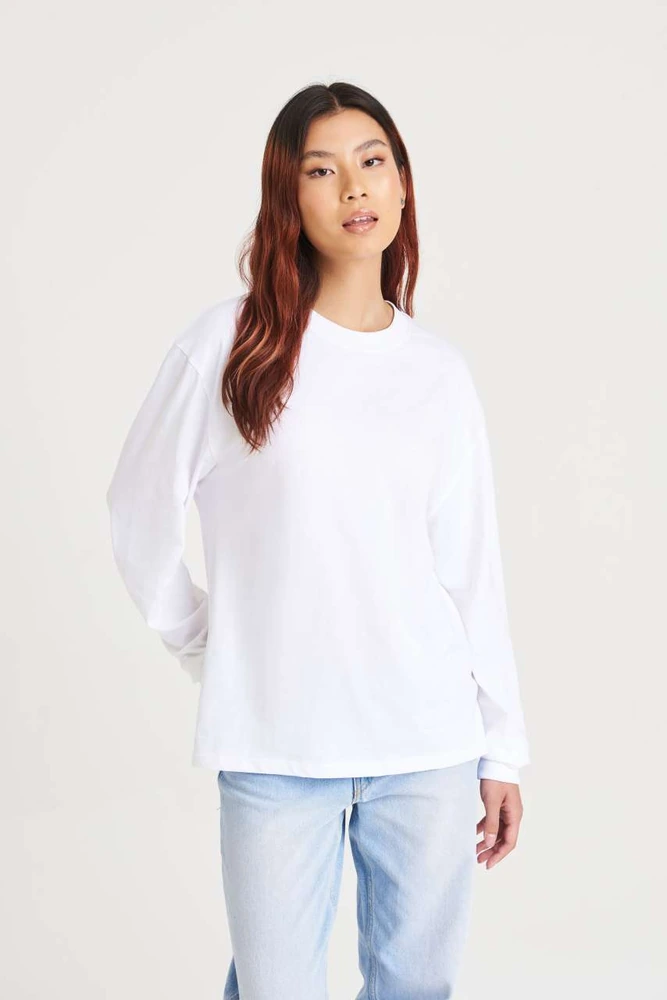Tricou cu mânecă lungă oversize Just Ts JT019 · 190 g/m², bumbac