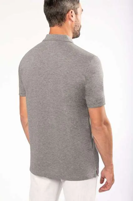 Tricou polo bărbați Kariban Organic 180 Piqué KA2025 · 180 g/m², bumbac / bumbac organic