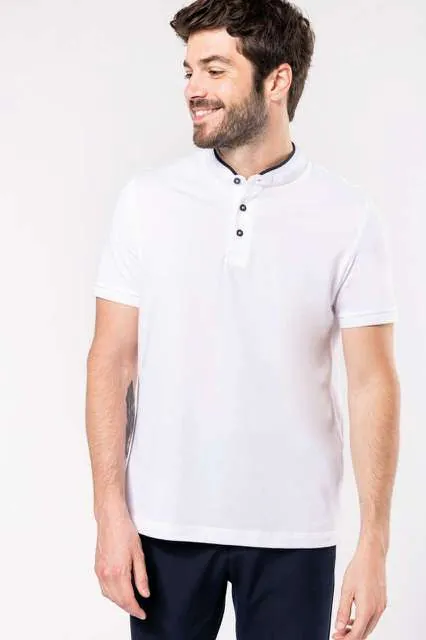 Tricou polo bărbați Kariban Mandarin Collar KA223 · 220 g/m², bumbac