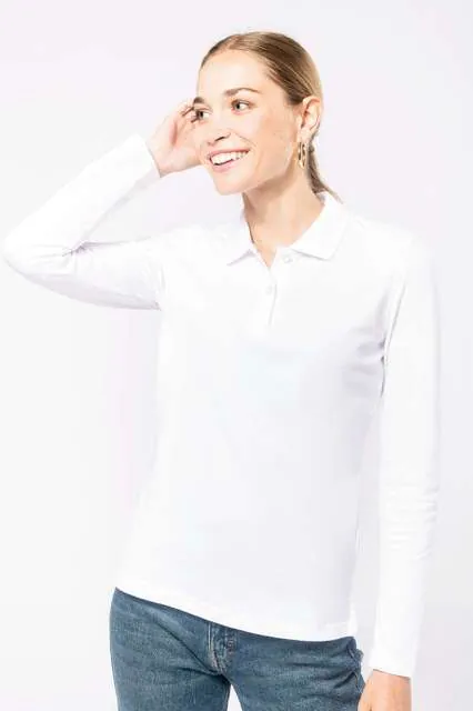 Tricou polo cu mânecă lungă damă Kariban KA244 · 220 g/m², bumbac