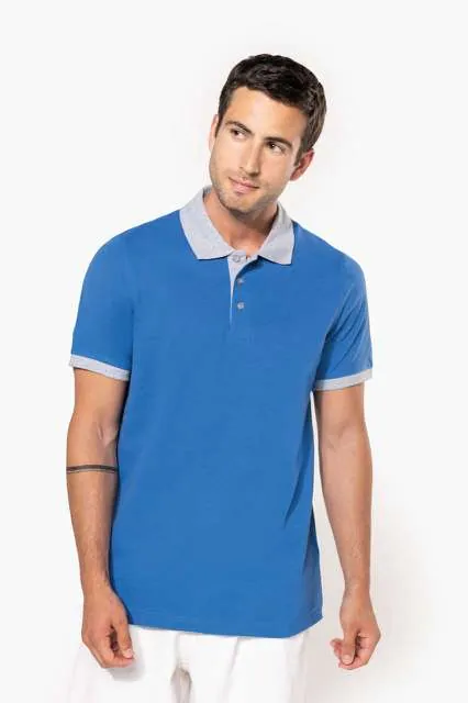 Tricou polo bărbați Kariban Two-Tone Piqué KA258 · 180 g/m², bumbac