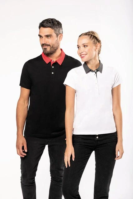 Tricou polo bărbați Kariban Two-Tone KA260 · 180 g/m², bumbac