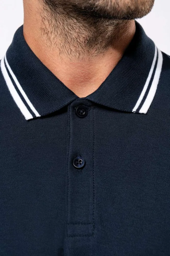 Tricou polo bărbați Kariban Poloshirt Contrasting Piping KA272 · 180 g/m², bumbac