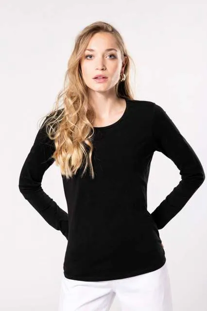 Tricou cu mânecă lungă damă Kariban KA3017 · 160 g/m², bumbac / elastan