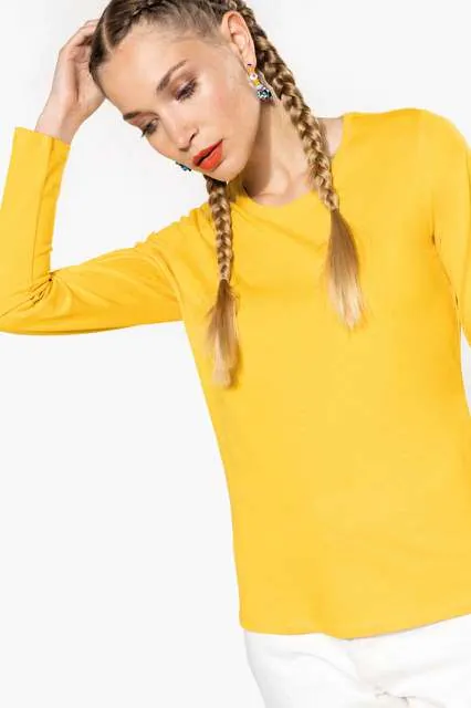 Tricou cu mânecă lungă damă Kariban KA383 · 180 g/m², bumbac