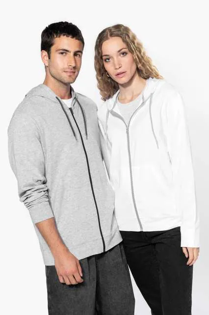 Hanorac cu fermoar Kariban Lightweight Cotton KA438 · 180 g/m², bumbac