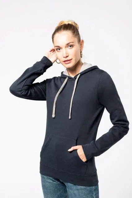 Hanorac cu glugă damă Kariban Contrast KA465 · 280 g/m², bumbac / poliester