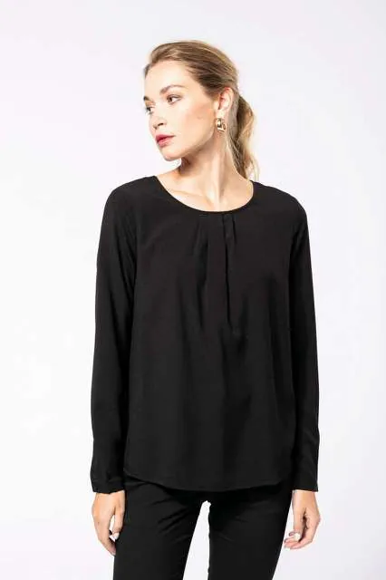 Bluză damă Kariban Crepe Blouse KA5003 · 85 g/m², poliester