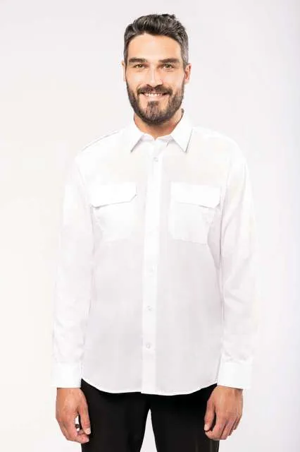 Cămașă bărbați Kariban Pilot KA505 · 115 g/m², bumbac / poliester