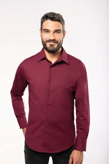 Cămașă bărbați Kariban Cotton Elastane KA529 · 120 g/m², bumbac / elastan