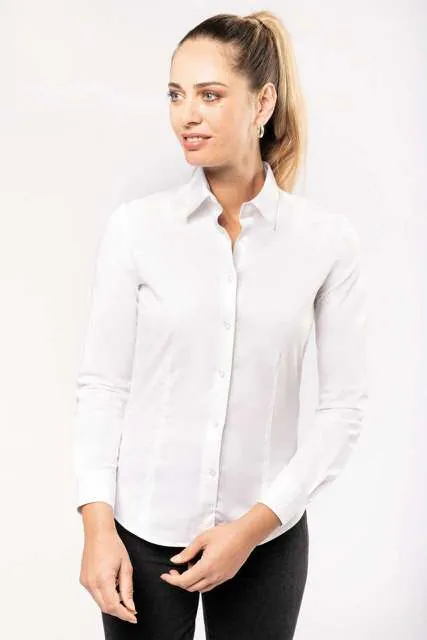 Cămașă damă Kariban Stretch KA530 · 120 g/m², bumbac / elastan