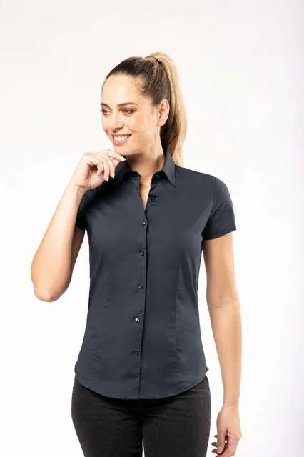 Cămașă damă Kariban Cotton Elastane KA532 · 120 g/m², bumbac / elastan