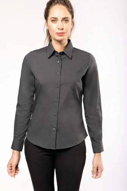 Cămașă damă Kariban Cotton Poplin KA542 · 125 g/m², bumbac