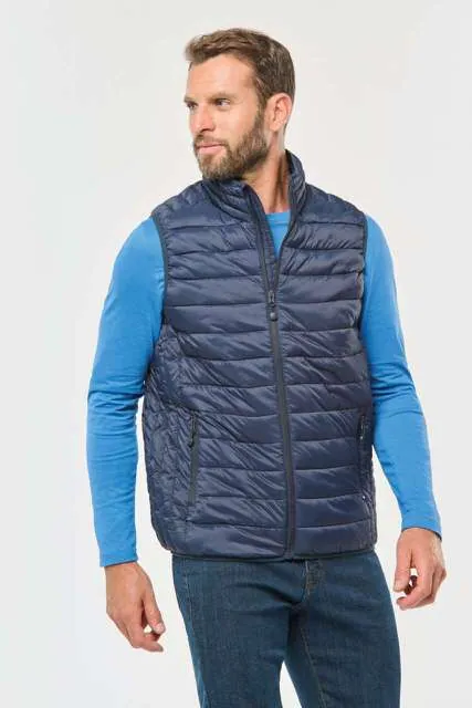 Vestă matlasată bărbați Kariban Lightweight Fake Down KA6113 · poliamidă