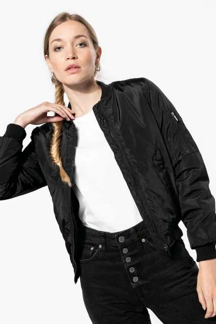 Jachetă damă Kariban Bomber KA6123 · 110 g/m², poliester