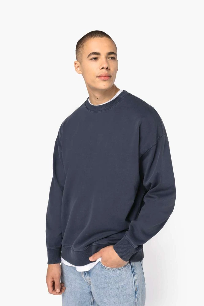 Bluză oversize Native Spirit Washed Effect NS447 · 300 g/m², bumbac / bumbac organic