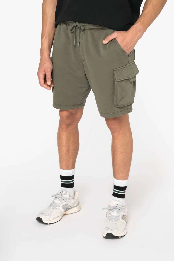 Pantaloni scurți bărbați Native Spirit French Terry Washed Effect NS717 · 300 g/m²