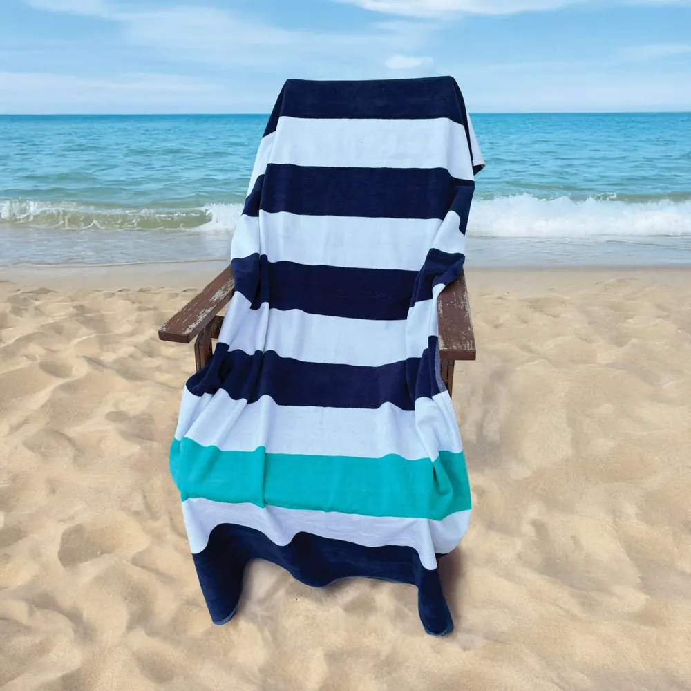 Prosop Olima „Nautical Stripe Beach Velour OLV4040 · bumbac