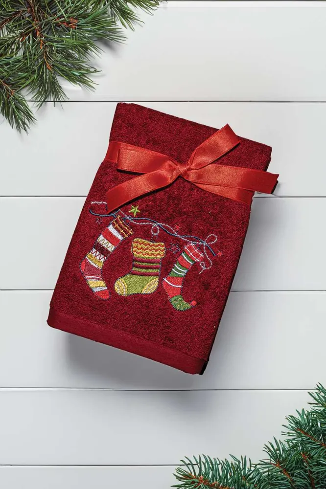 Olima Christmas Towel - Sosete Craciun pentru promotii si cadouri B2B • 530 g/m², 100% Bumbac, Olima