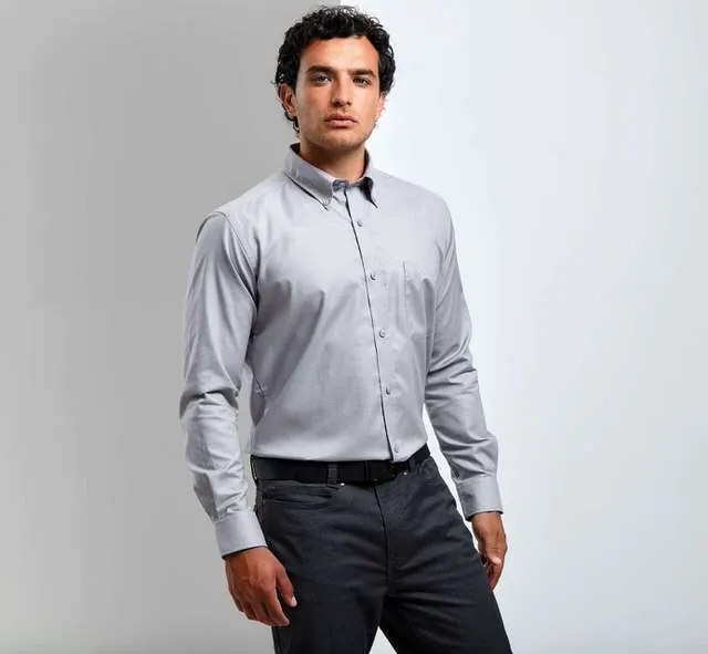 Cămașă bărbați Premier Signature Oxford PR234 · 135 g/m², bumbac / poliester