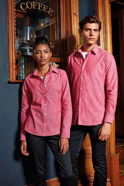 Cămașă damă Premier Cotton Slub Chambray PR345 · 115 g/m², bumbac
