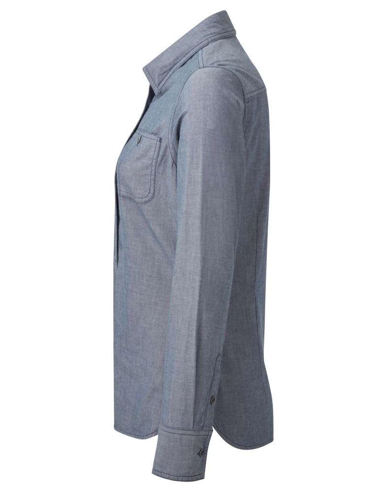 Cămașă damă Premier Organic Chambray Fairtrade PR347 · 160 g/m², bumbac / bumbac organic