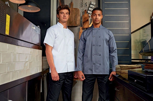 Tunică de bucătar Premier Chefs PR656 · 195 g/m², bumbac / poliester
